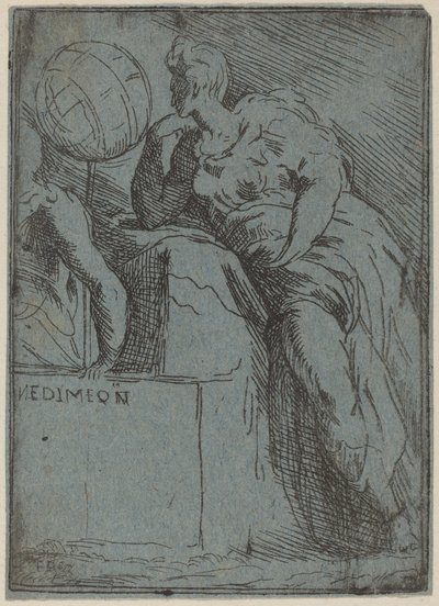 Endymion von Master F.P. after Parmigianino