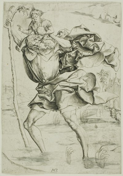 Heiliger Christophorus von Master MZ