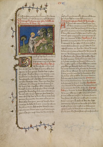 Die Erschaffung Adams von Master of Jean de Mandeville