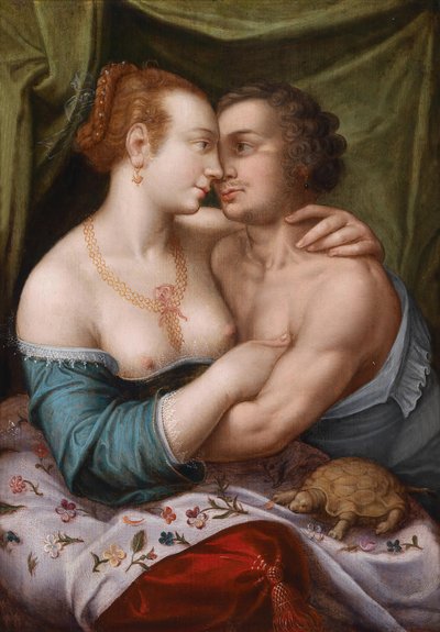 Elegantes Liebespaar, ca. 1600 von Master of Prague