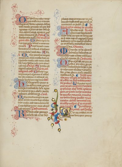 Initiale S: Heiliger Paulus von Master of the Brussels Initials