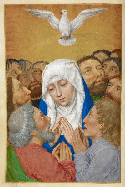 Pfingsten von Master of the Dresden Prayer Books