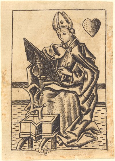 Heiliger Augustinus von Master with the Banderoles