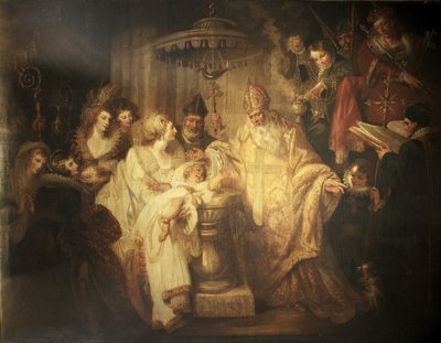 Die Taufe von Heinrich VIII von Mather Brown