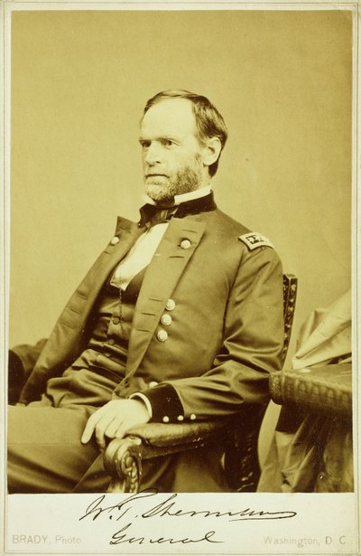 Porträtfotografie von William Tecumseh Sherman von Mathew B. Brady