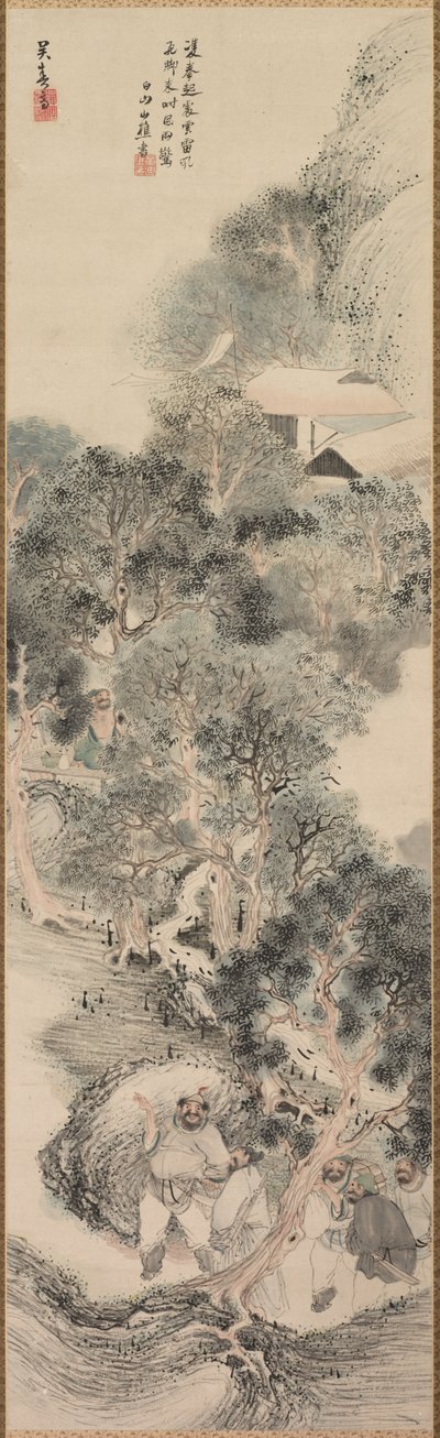 Water Margin Banditen, späte 1700er-frühe 1800er von Matsumura Goshun