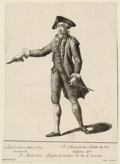 Jacob Johan Anckarström 1762-1792, 1792 von Matthäus Albrecht Lotter