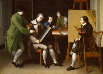 Die amerikanische Schule, 1765 von Matthew Pratt