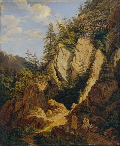 Felsenpartie bei Schottwien von Matthias Rudolf Toma