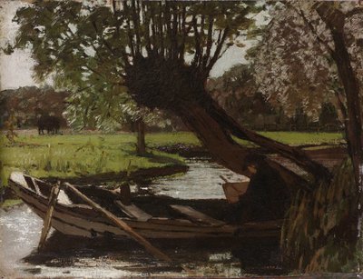 Boot mit einer Kopfweide von Matthijs Maris