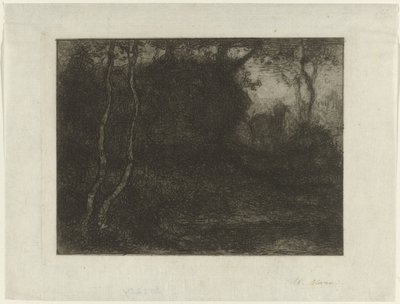 Wald mit Zicklein von Matthijs Maris