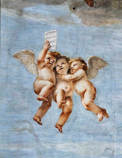 Konzerte der Engel (Detail) von Mattia (1613 99) Preti