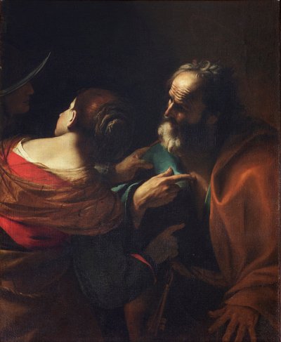 Die Verleugnung des Heiligen Petrus, ca. 1637-1640 von Mattia Preti