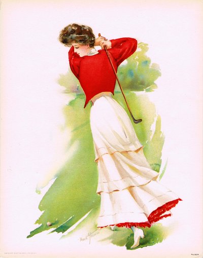Golferin, 1908 von Maud Stumm