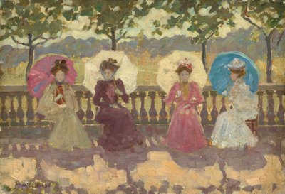 Im Park, Paris, 1891 von Maurice Brazil Prendergast