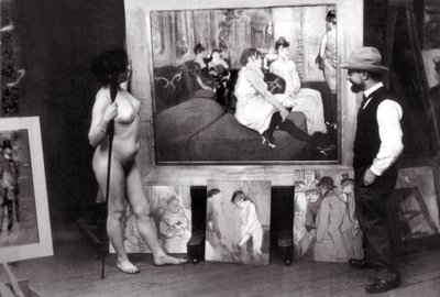 Henri de Toulouse-Lautrec in seinem Atelier von Maurice Guibert