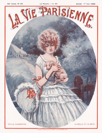 La Vie Parisienne Magazincover, 1922 von Maurice Millière