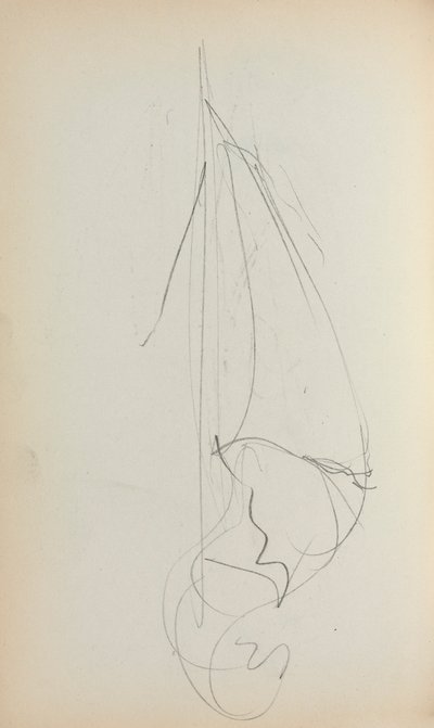 Italienisches Skizzenbuch: Segel (Seite 73) von Maurice Prendergast