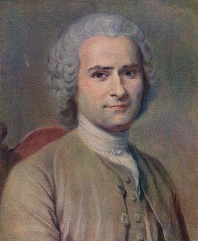 Jean Jacques Rousseau, 1753 von Maurice Quentin de La Tour