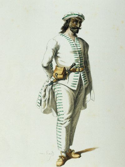 Brighella im Jahr 1570, von Maurice Sand von Maurice Sand