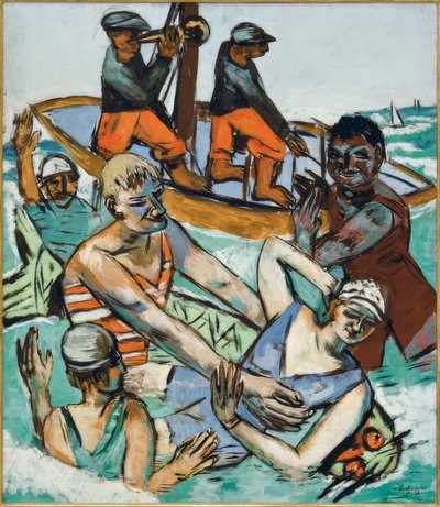 Bad im August von Max Beckmann