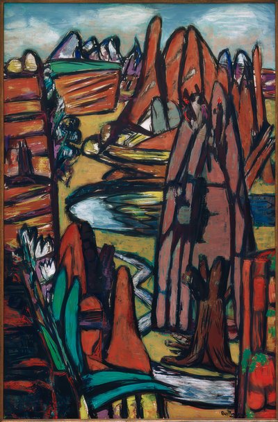 Boulder-Felslandschaft von Max Beckmann