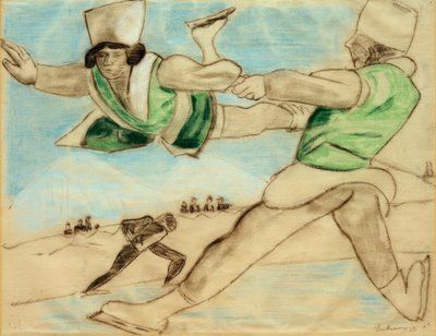Eiskunstläufer II von Max Beckmann