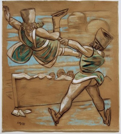 Eiskunstläufer I von Max Beckmann