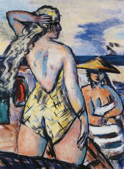 Mädchen am Meer von Max Beckmann