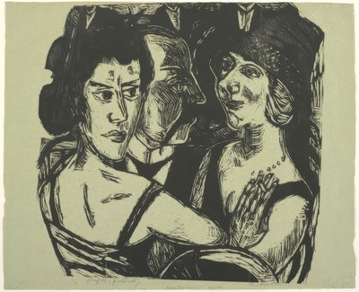 Gruppenporträt, Eden Bar von Max Beckmann