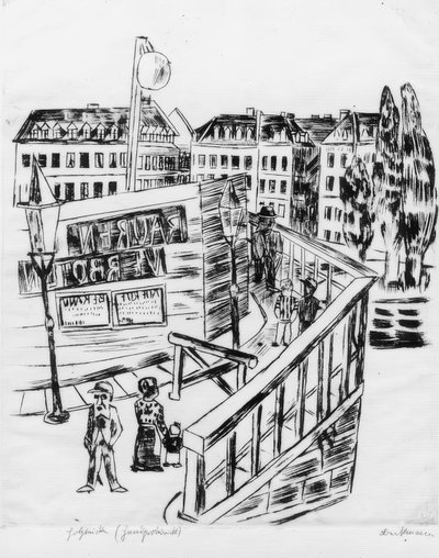 Holzbrücke von Max Beckmann