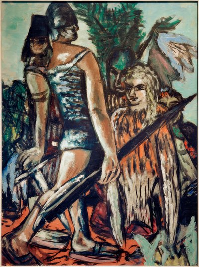 Krieger und Vogelfrau von Max Beckmann