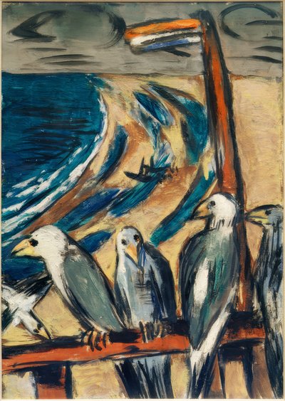 Möwen im Sturm von Max Beckmann