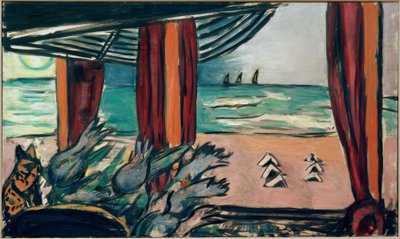 Nordseelandschaft mit Zelten von Max Beckmann