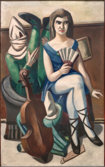 Pierrette und Clown von Max Beckmann