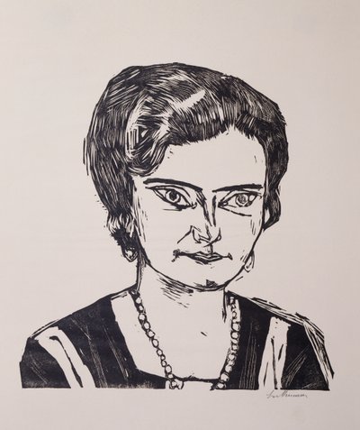 Porträt von Frau HM (Naila) von Max Beckmann