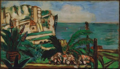 Rivieralandschaft mit Felsen von Max Beckmann