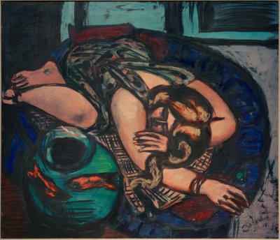 Ruhendes Mädchen von Max Beckmann