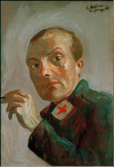 Selbstbildnis als Krankenpfleger von Max Beckmann