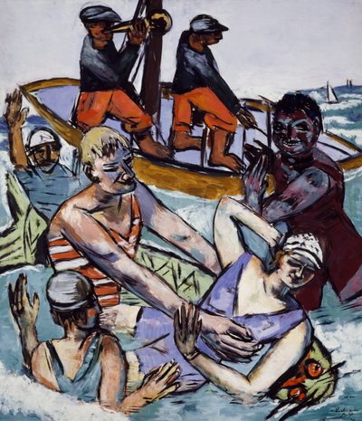 Schwimmen im August von Max Beckmann