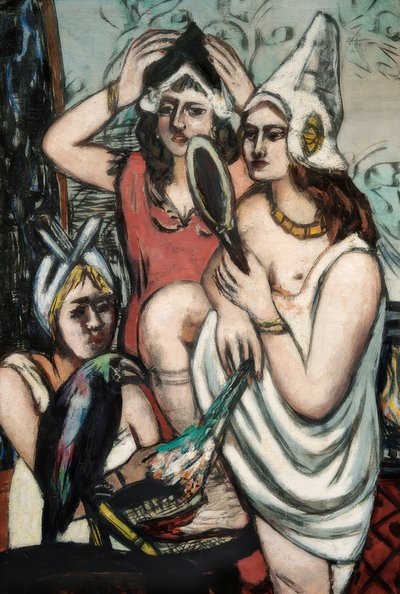 Vor dem Kostümfest (Drei Frauen) von Max Beckmann