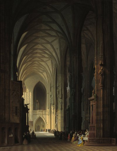 Das Innere der Stephanskirche in Wien von Max Emanuel Ainmiller