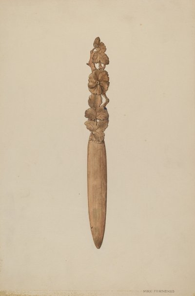 Brieföffner, ca. 1938 von Max Fernekes