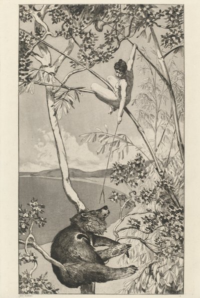 Bär und Elfe: pl.1 von Max Klinger