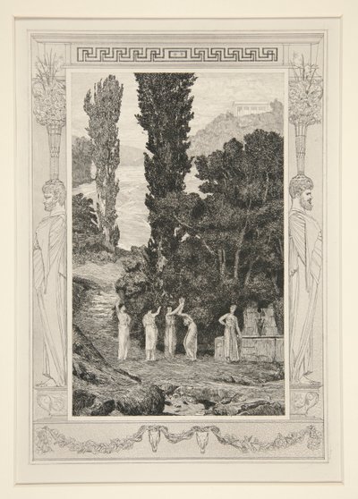Klassische Figuren (Psyche Wandert) von Max Klinger