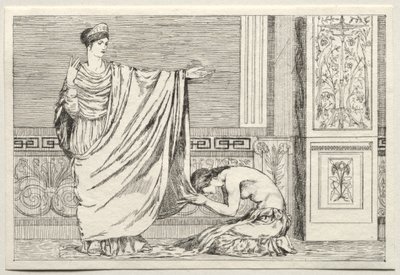 Cupid und Psyche: Psyche und Juno von Max Klinger