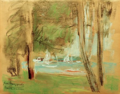 Boote am Wannsee von Max Liebermann