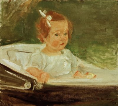 Die Enkelin im Kinderwagen nach rechts von Max Liebermann