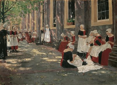 Freizeit im Amsterdamer Waisenhaus von Max Liebermann