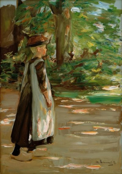 Gehendes Mädchen von Max Liebermann